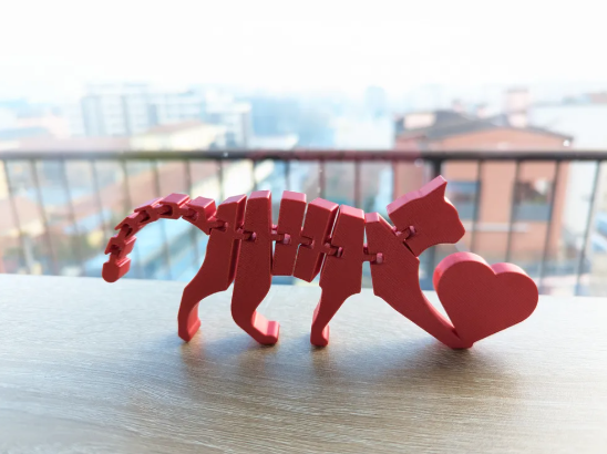 Flexi Cat — 3D printed by Moon Studio 3D